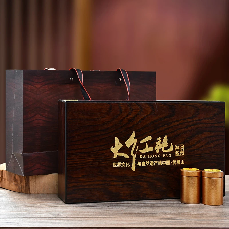 黑檀木18罐茶叶礼盒装  福建武夷山大红袍