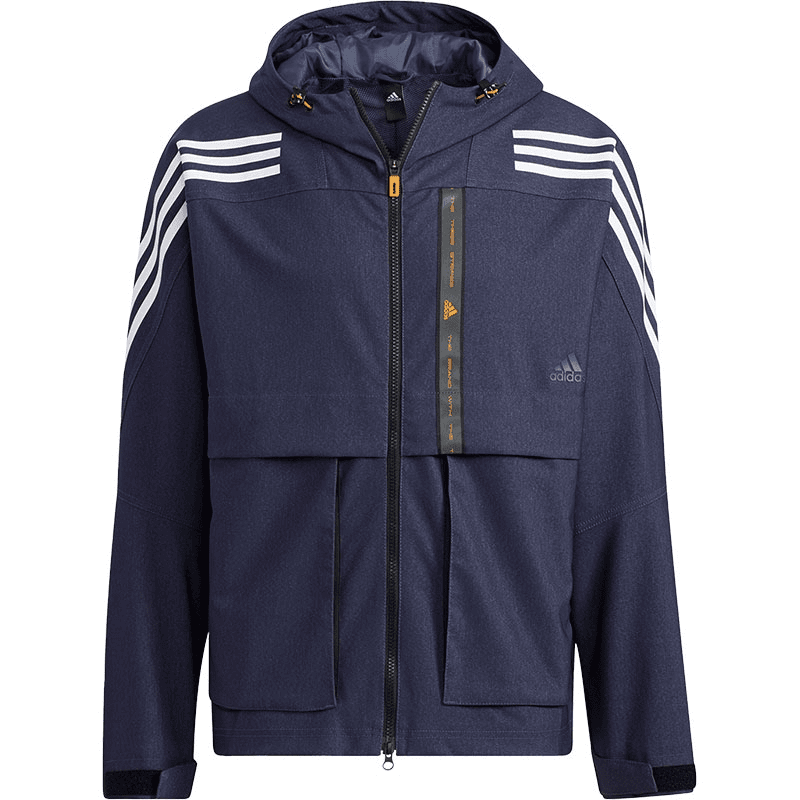 Adidas阿迪达斯男子运动训练休闲连帽夹克外套HE9905