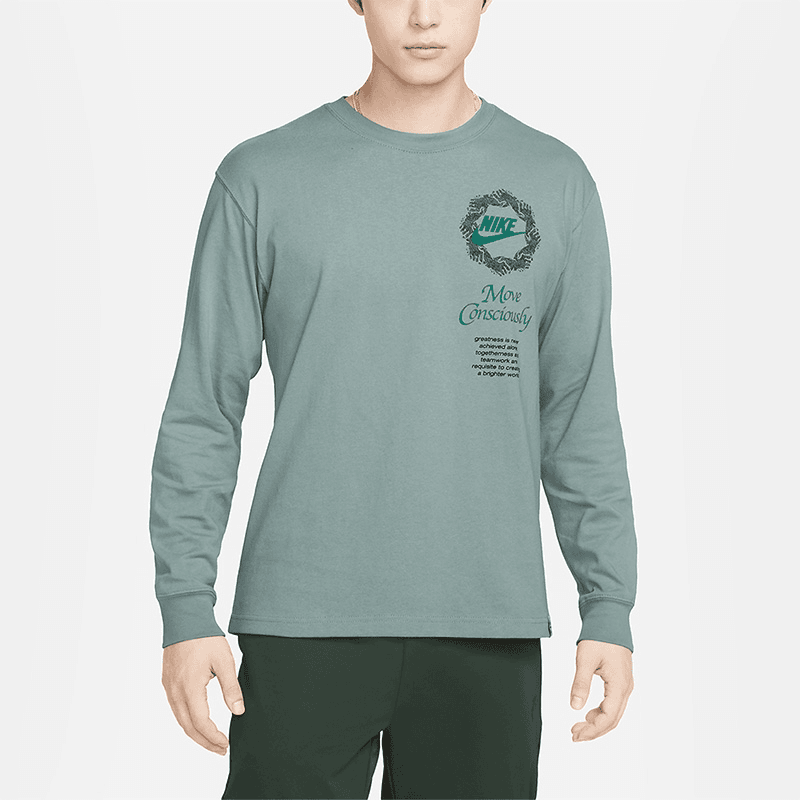 Nike/耐克 正品秋季新款男子宽松运动休闲圆领长袖T恤 DN5141-041