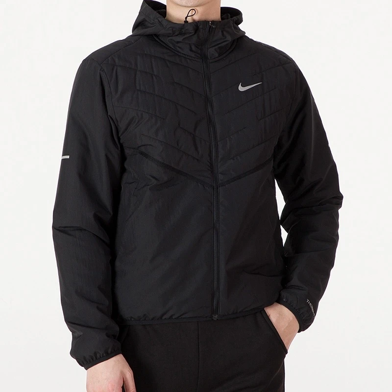 NIKE耐克男装秋季保暖连帽休闲运动防风棉服夹克外套 DD5645-010