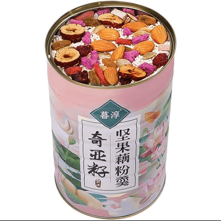送玻璃碗勺】水果坚果藕粉羹正宗奇亚籽红枣银耳早餐营养餐美味