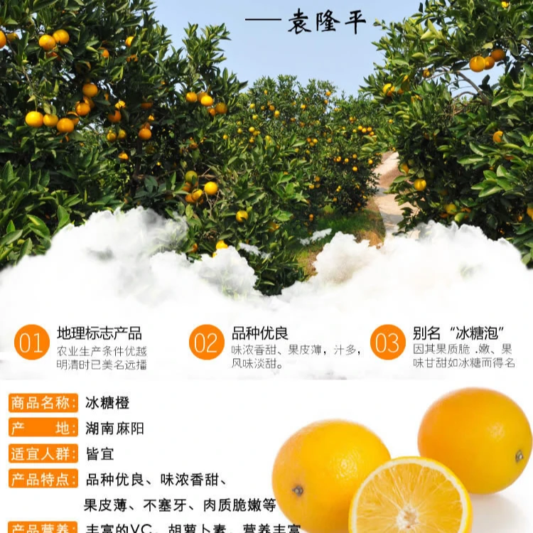 【嫌小慎拍】湖南麻阳冰糖橙9斤包邮当季时令水果闲小慎拍