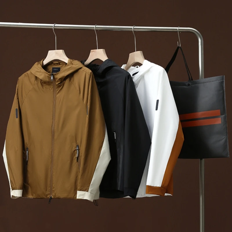 御风而行！意式秋季情侣户外轻量外套激光冲孔透气休闲反光夹克