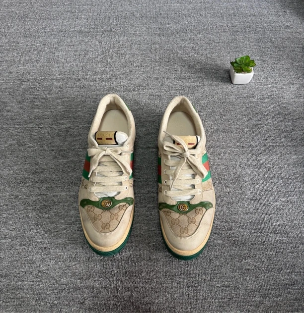 Gucci脏脏鞋 46码 原盒 无侧标 穿几次 磨损小 3299板鞋