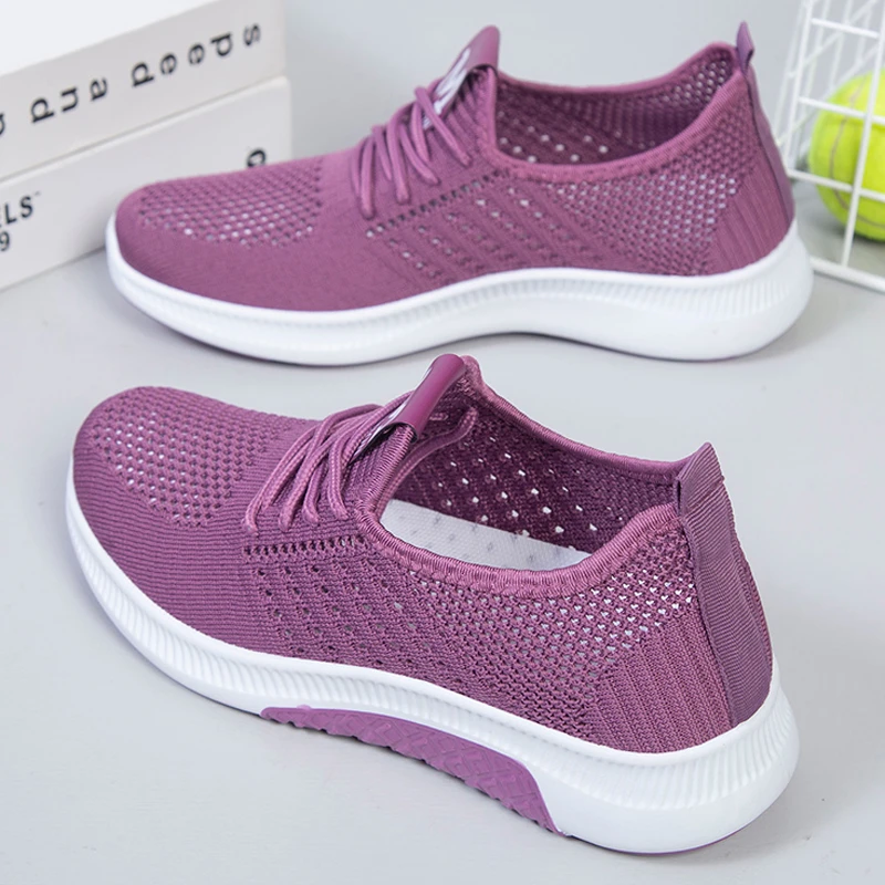 新款夏季老北京女网鞋透气网面休闲鞋软底防滑妈妈鞋一脚蹬网眼鞋