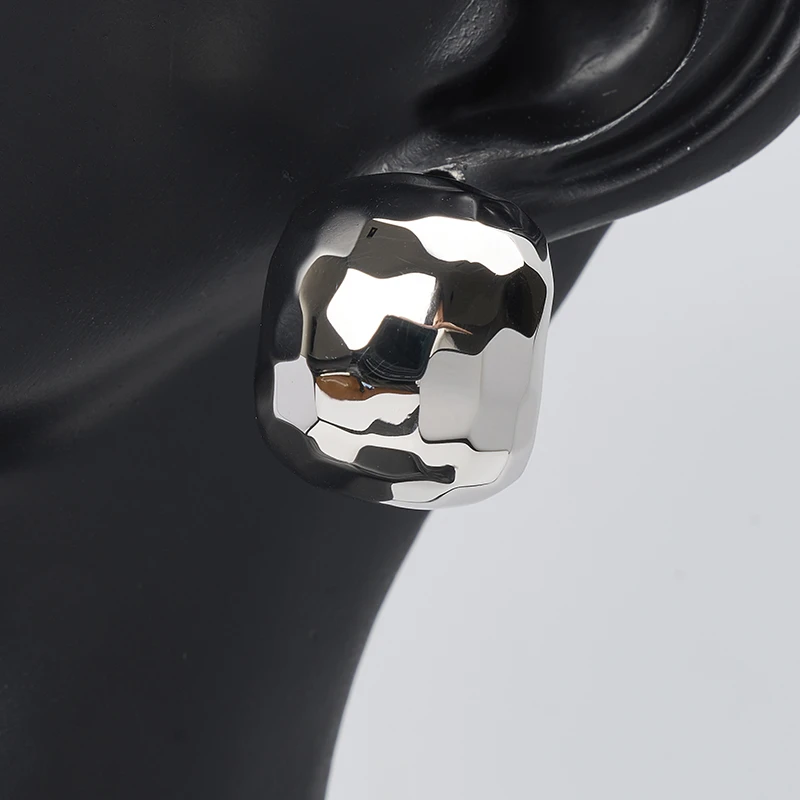 梁雅帝专属新品水光潋滟闪亮波纹时尚耳钉