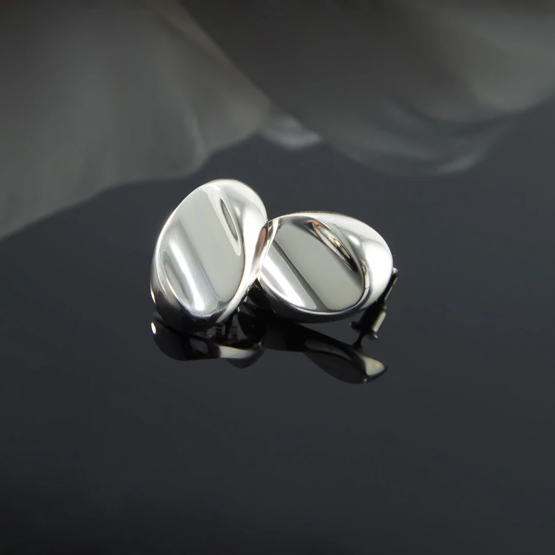 925银耳饰 梁雅帝新品【棱镜无事牌】百搭时尚气质纯银耳饰