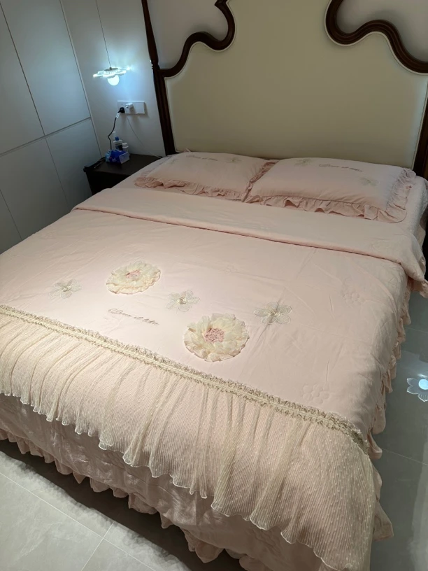 响水满满爱家纺全棉色织水洗棉四件套