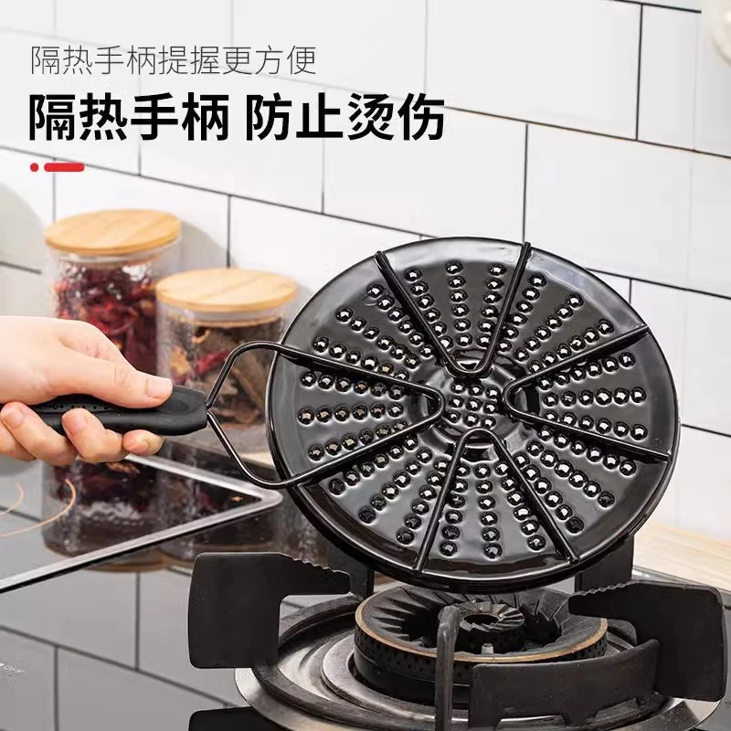 煤气灶导热板热牛奶燃气家用珐琅搪瓷导热盘防焦护锅防
