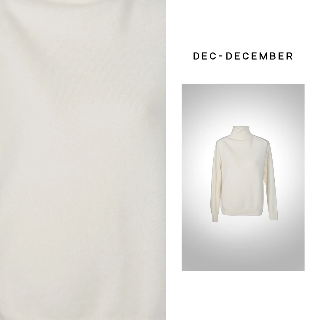 DEC-DECEMBER细纱精纺羊毛高领羊毛衫高领保暖纯色打底衫C0706