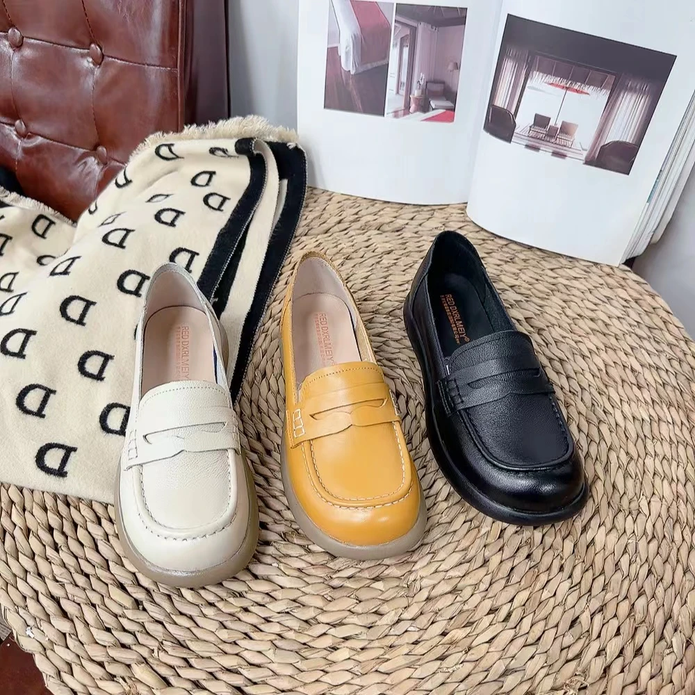 5131新款软底舒适圆头百搭小单鞋妈妈鞋