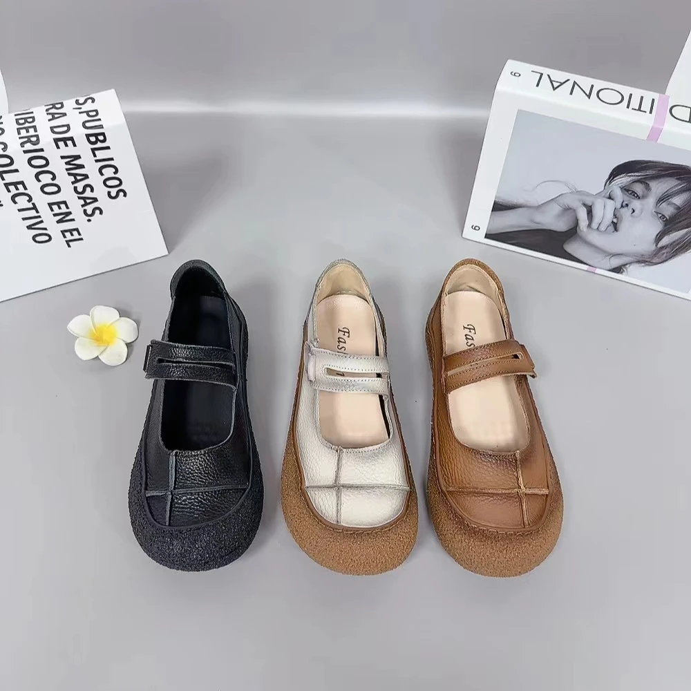 6103新款圆头软底舒适百搭妈妈鞋