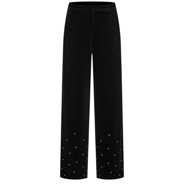 直筒裤纯色简约休闲长裤Y102306495