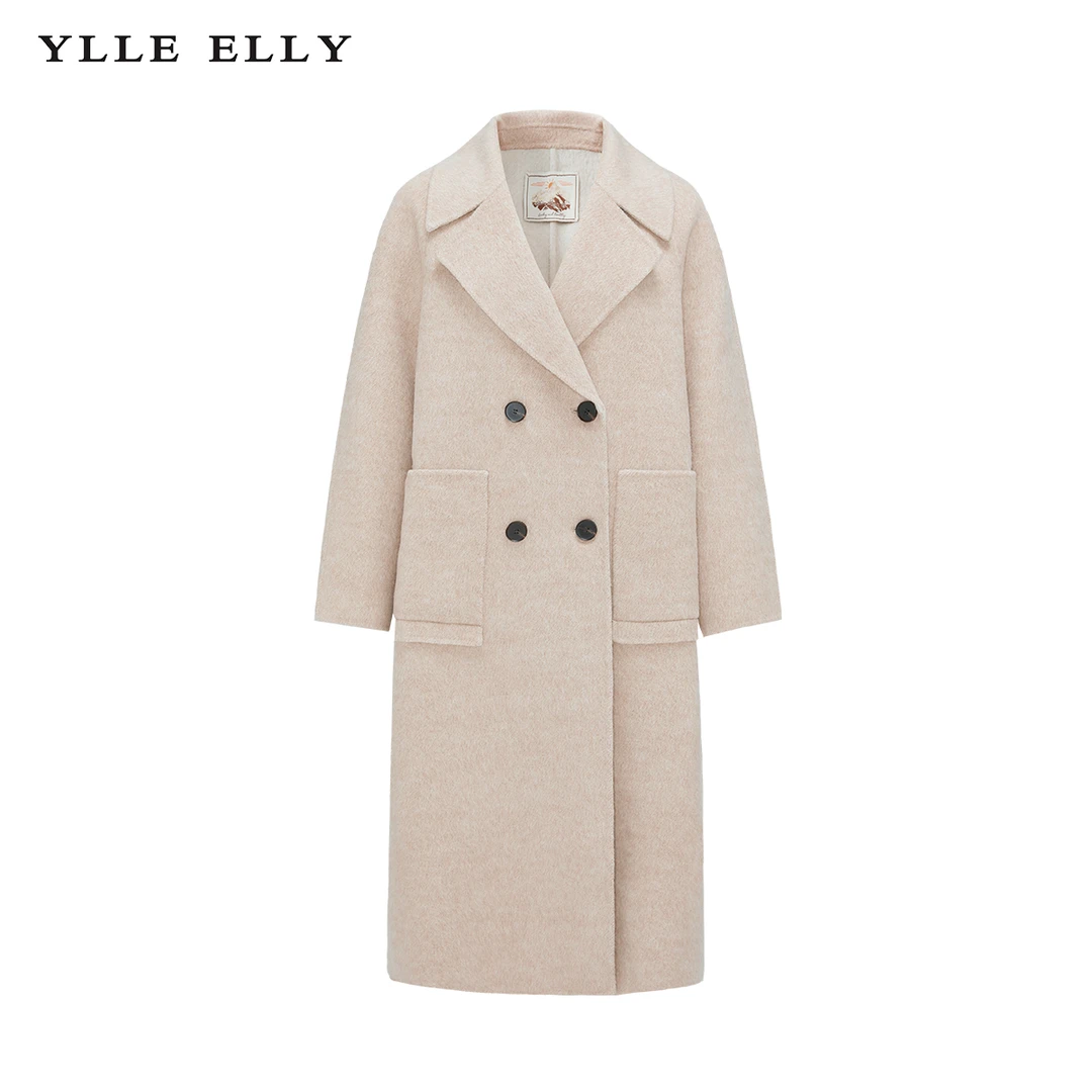 米驼色时尚毛呢大衣秋冬女Y426307021