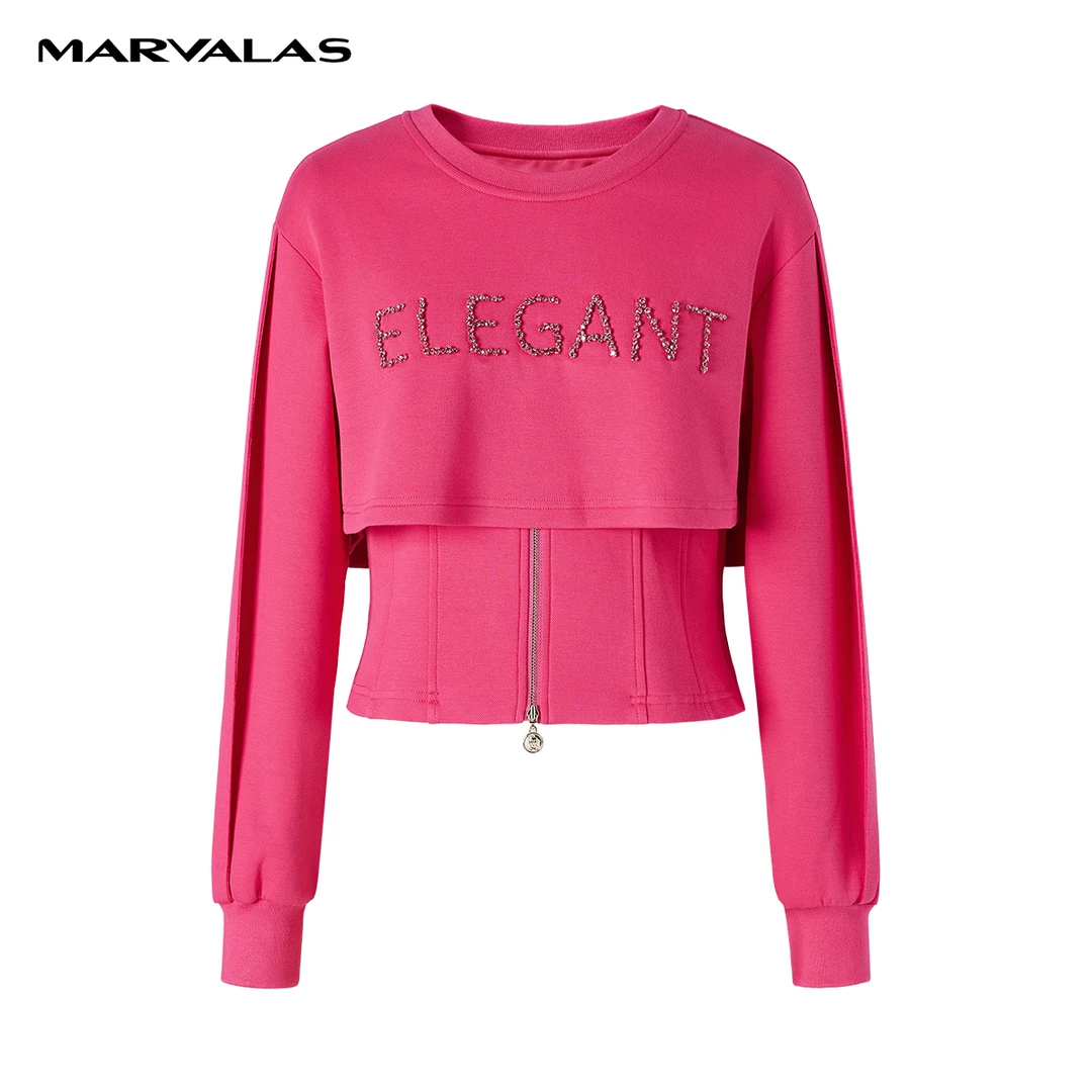 【曼德诗】加厚针织卫衣式毛衣新款保暖宽松阔版套头毛衫M317306249