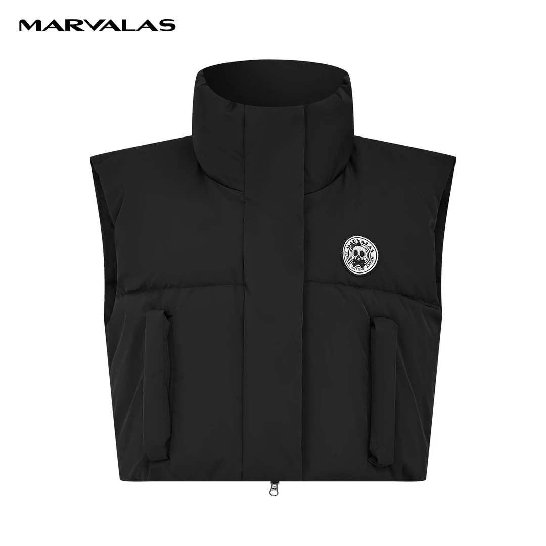 【商场同款】曼德诗羽绒服马甲冬季短款立领马夹外套M419007149