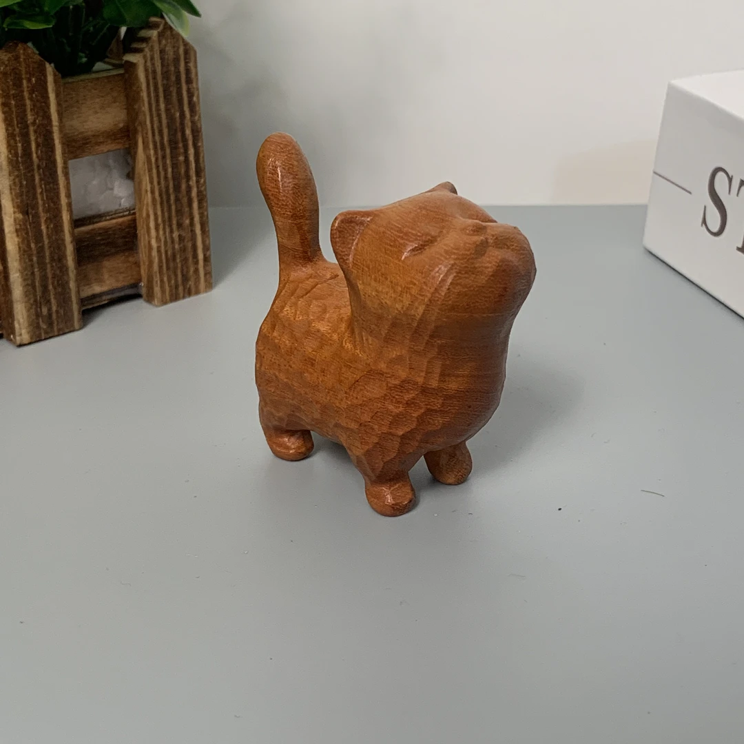 微瑕傲娇小只猫摆件桌面摆件
