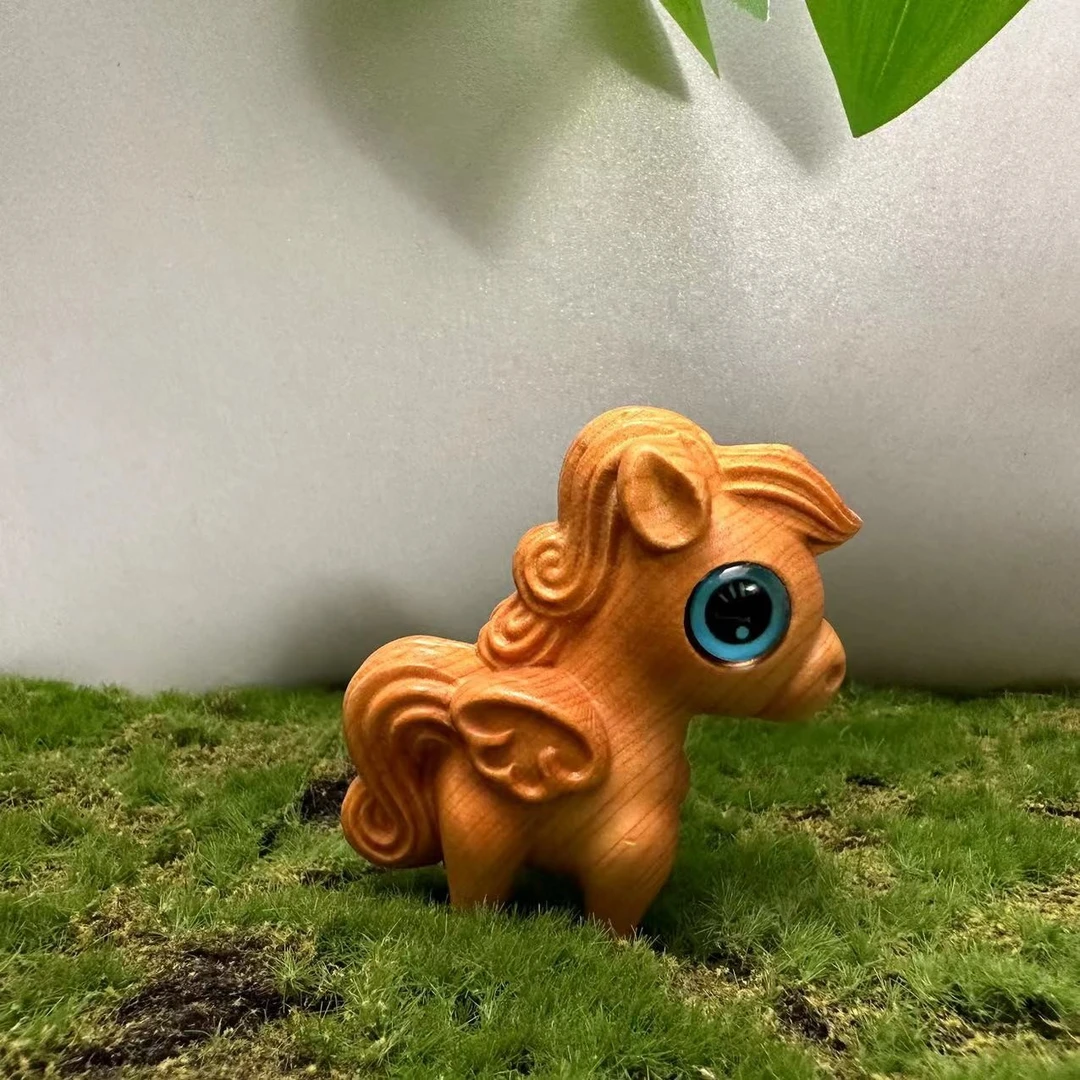手工木质工艺品一生肖马宝莉