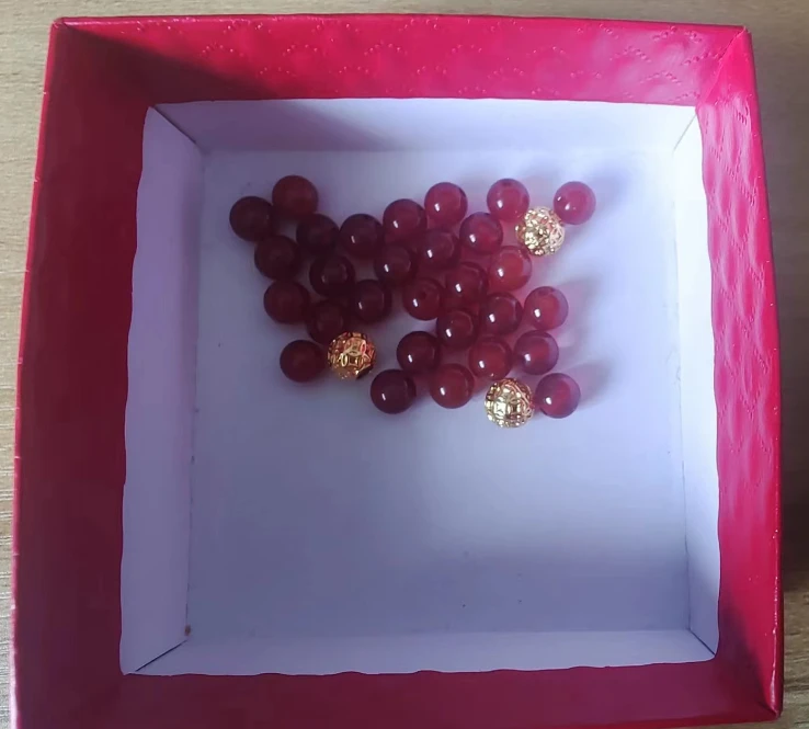 御邪 黄金足金999钱币珠*3(定价)(钱币珠玛瑙串好发出)