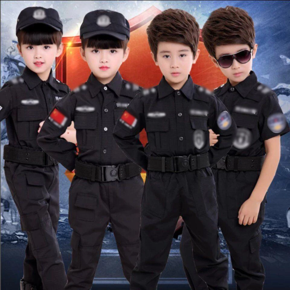 儿童警官警男童野战特种兵套装幼儿园角色儿童特种战服全套
