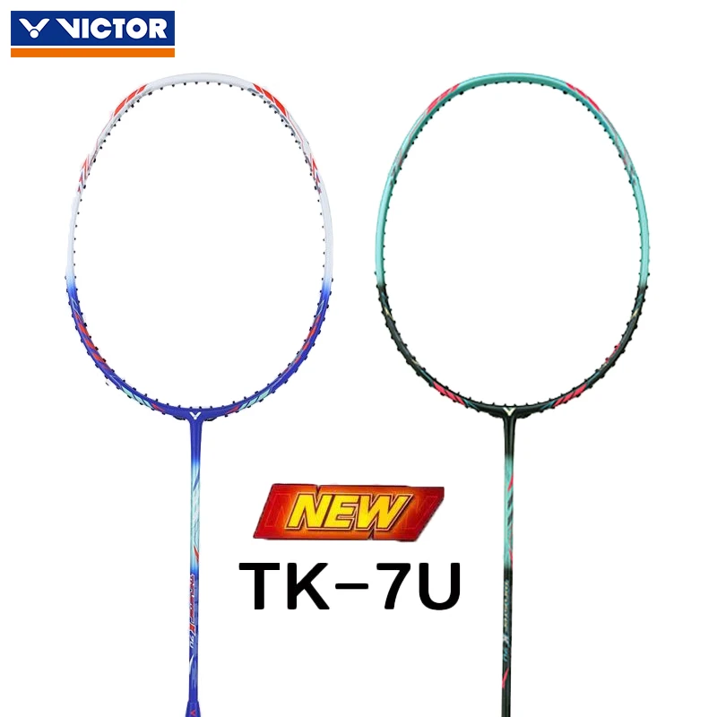 VICTOR威克多胜利TK7U轻量进攻拍超轻高磅高弹性碳素纤维羽毛球拍