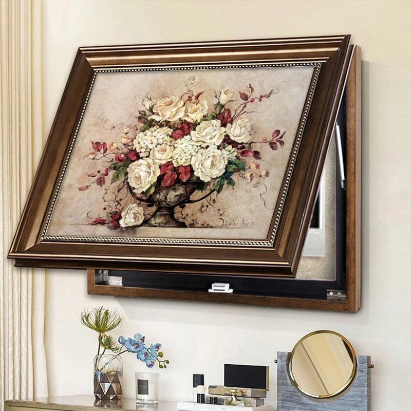 电表箱装饰画2025新款欧式电箱遮挡挂画电闸盒美式油画高级感壁画