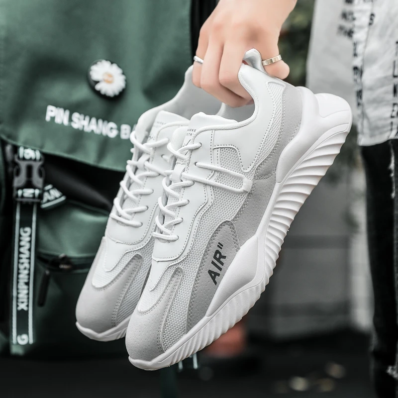 男士休闲跑步鞋百搭潮鞋学生青少年网面夏季透气韩版跑鞋运动鞋