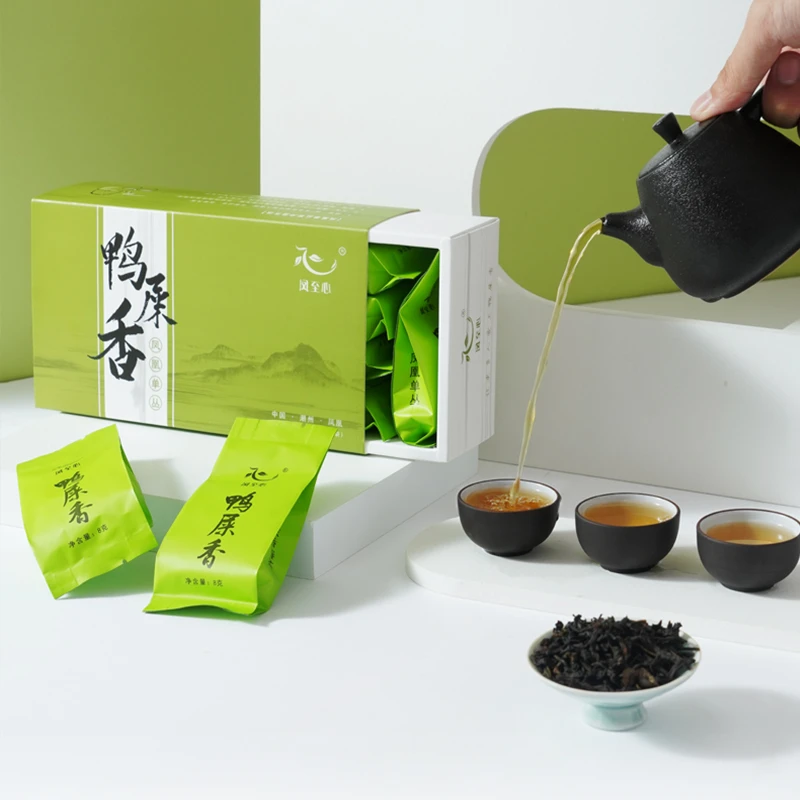 凤至心鸭屎香10小袋装潮州凤凰单丛乌龙茶乌岽单枞春茶80克配礼袋
