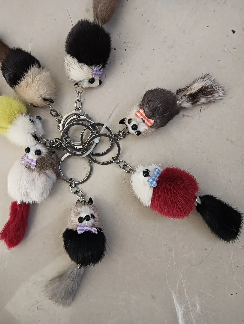 小狐狸吊坠钥匙包包