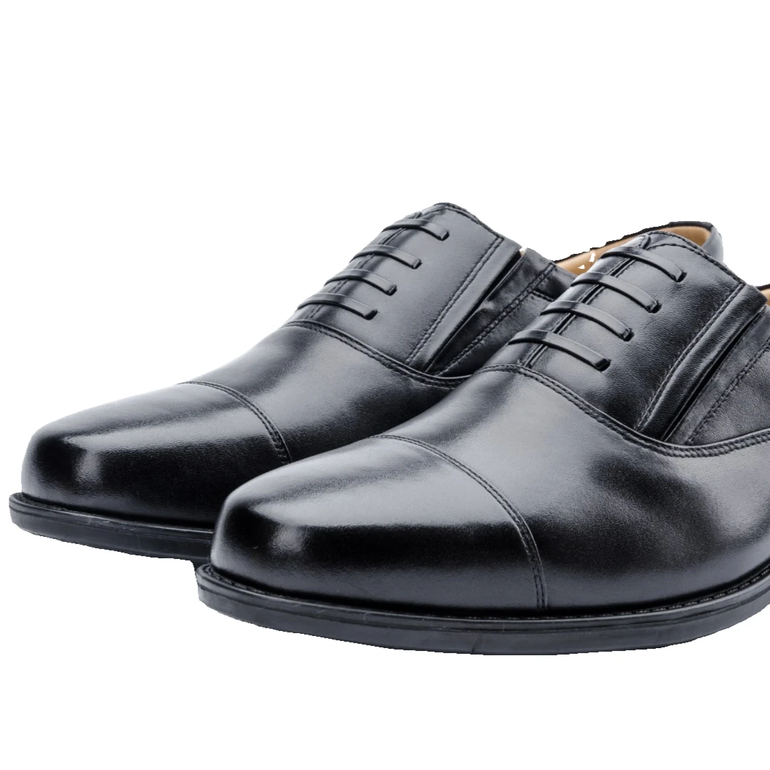 正装三接头皮鞋男士经典黑色男式时尚舒适休闲低帮男款单鞋牛皮