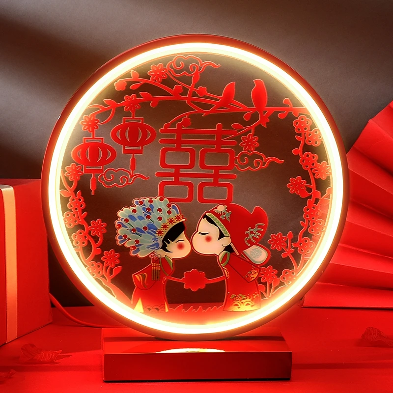 新婚礼物送新人长明灯喜庆高级实用送姐姐朋友新娘送闺蜜结婚摆件