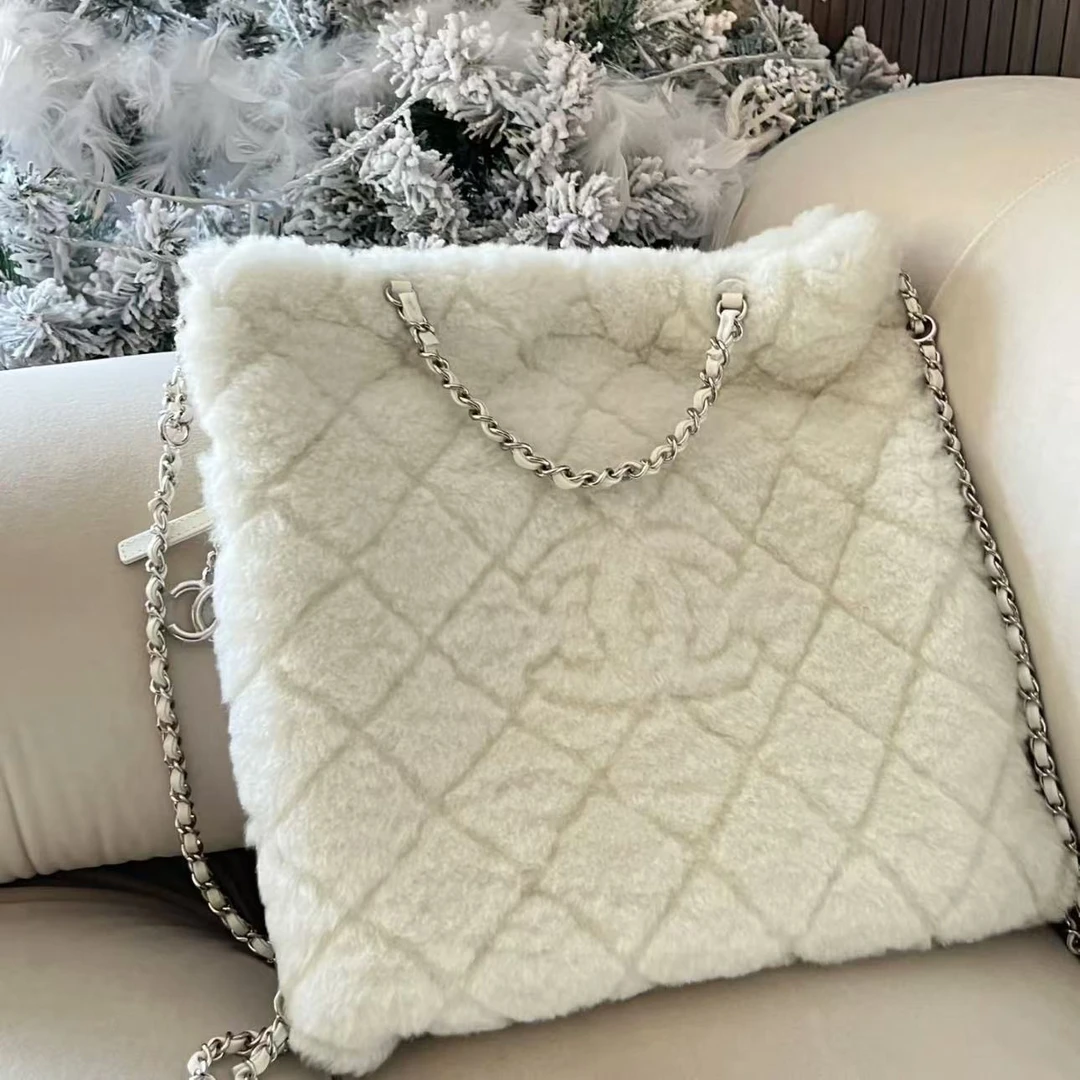 99新 Chanel/香奈儿 飞小雨Fisoy/总价37600-（拆）22BAG白色双肩