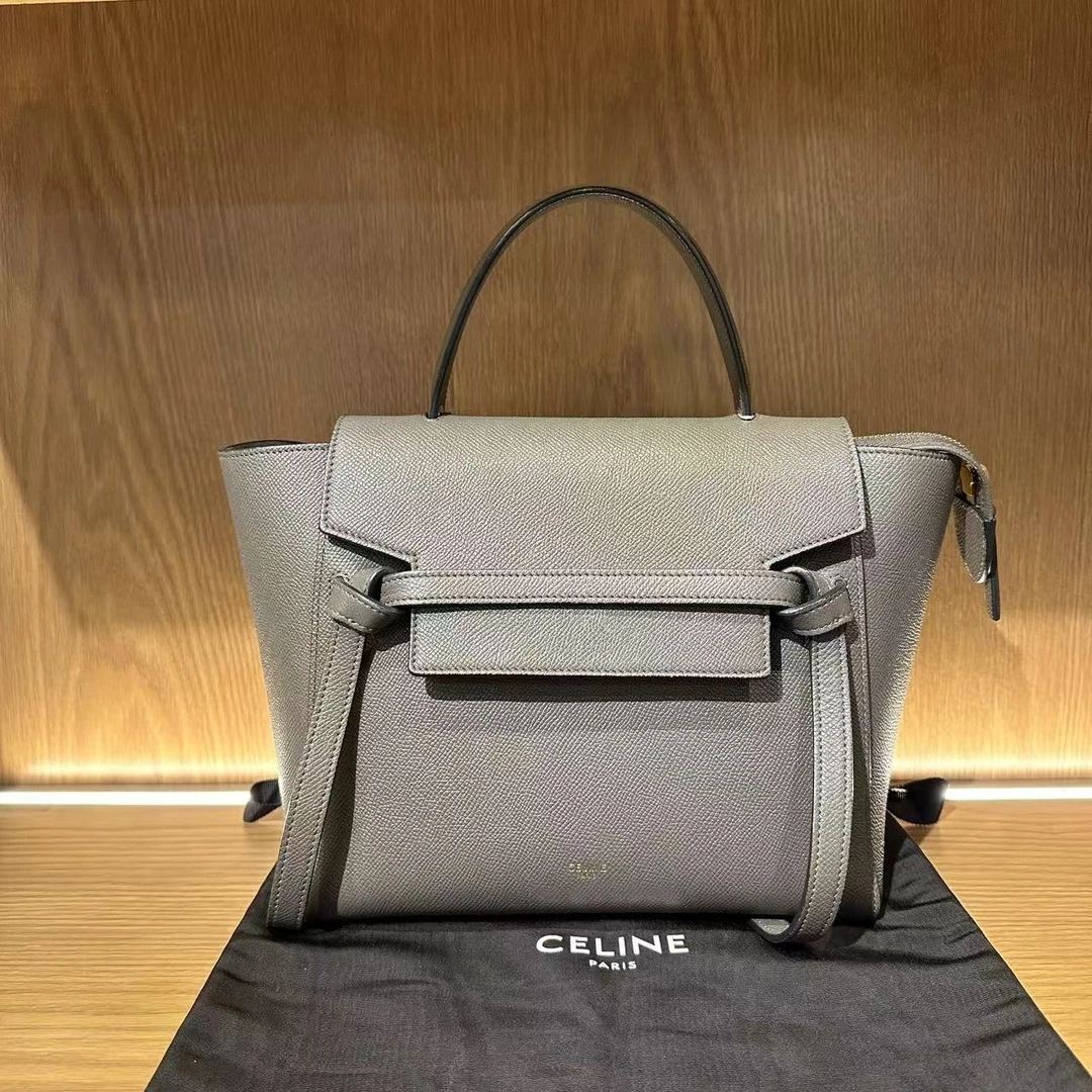 99新 Celine/思琳 飞小雨Fisoy/ 大象灰鲶鱼斜挎包