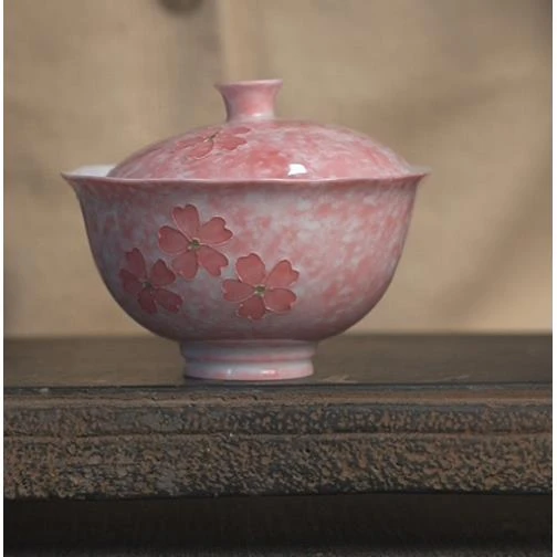 樱花粉二才盖碗D0311