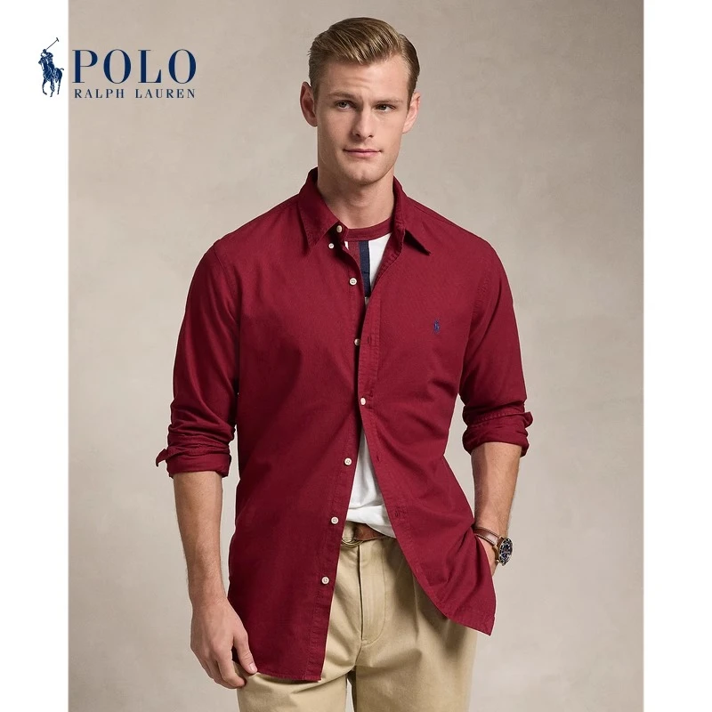 Ralph Lauren拉夫劳伦男装 经典款经典版型棉牛津布衬衫710798540