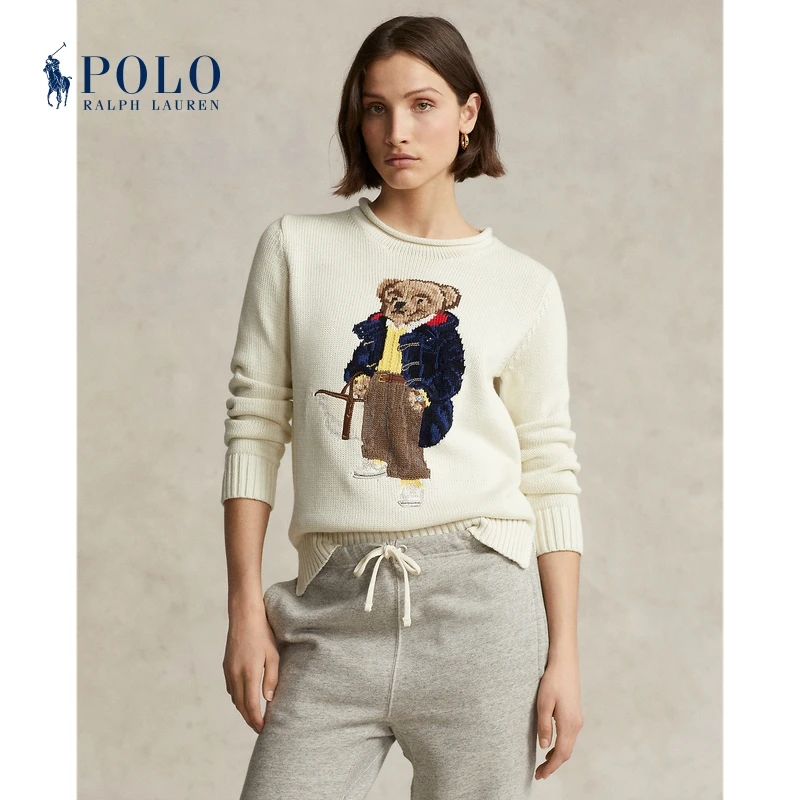 Ralph Lauren拉夫劳伦女装 经典Polo Bear棉质针织衫211910427