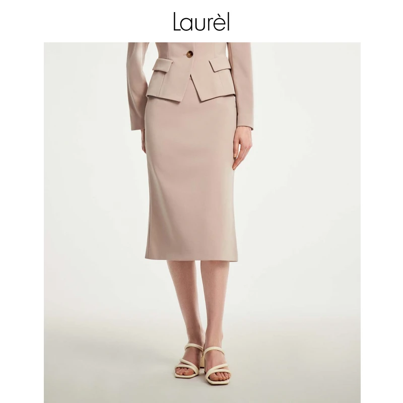 Laurel劳芮新款经典简约西装半裙女LWD353Q00800