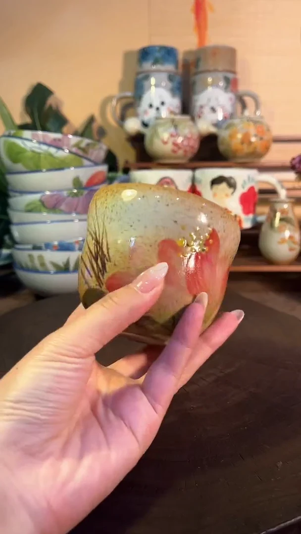 【闪购商品】瓷片景德镇手绘瓷器高温釉下彩