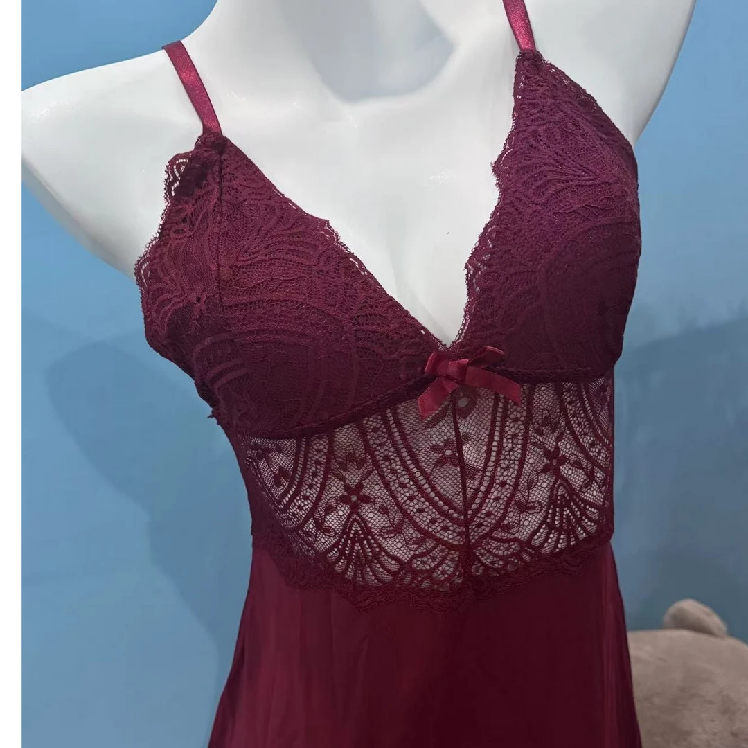 蕾丝美背性感睡裙