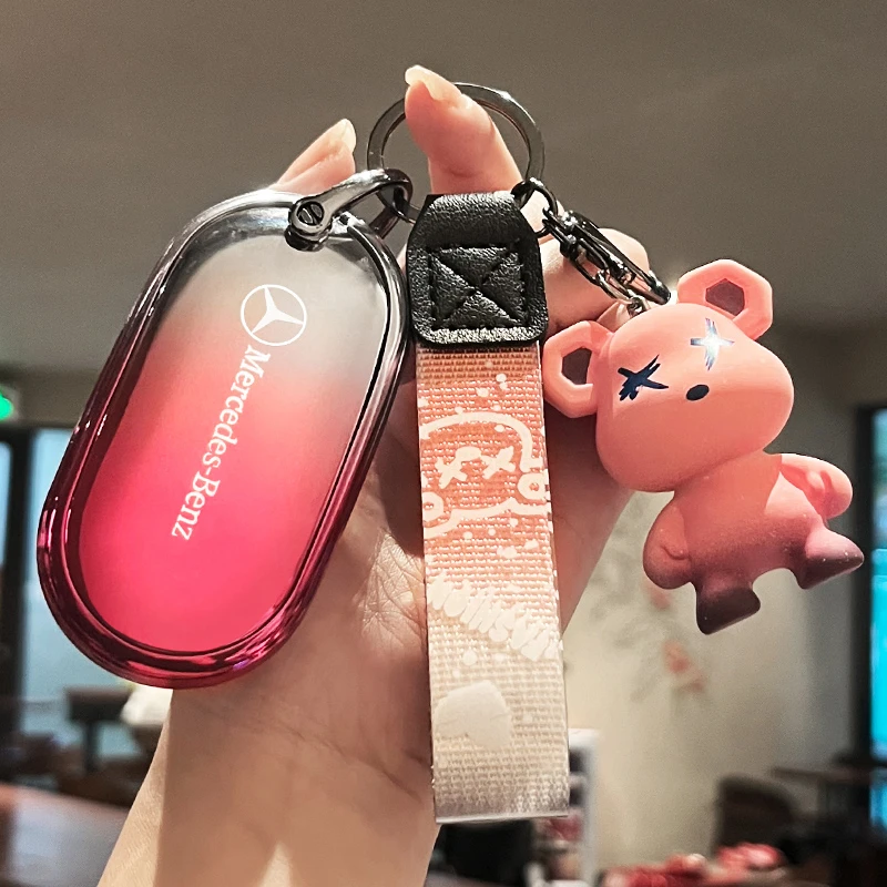 24年新款适用奔驰glc260Lglce300Lc车钥匙套男士高级感包壳扣女款