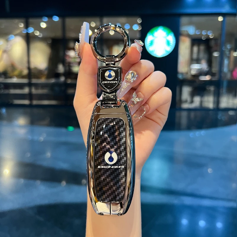 新款腾势d9钥匙套24款n7腾势x汽车n8智能遥控高档男女专用全包壳