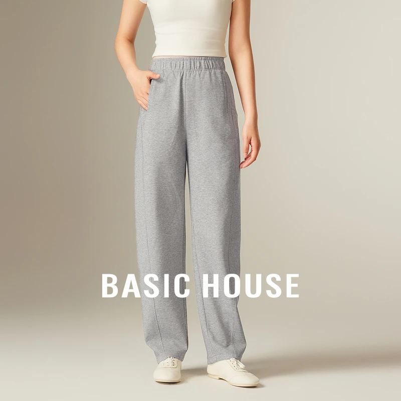 Basic House/百家好简约百搭时尚休闲舒适长裤-B0624H5F072