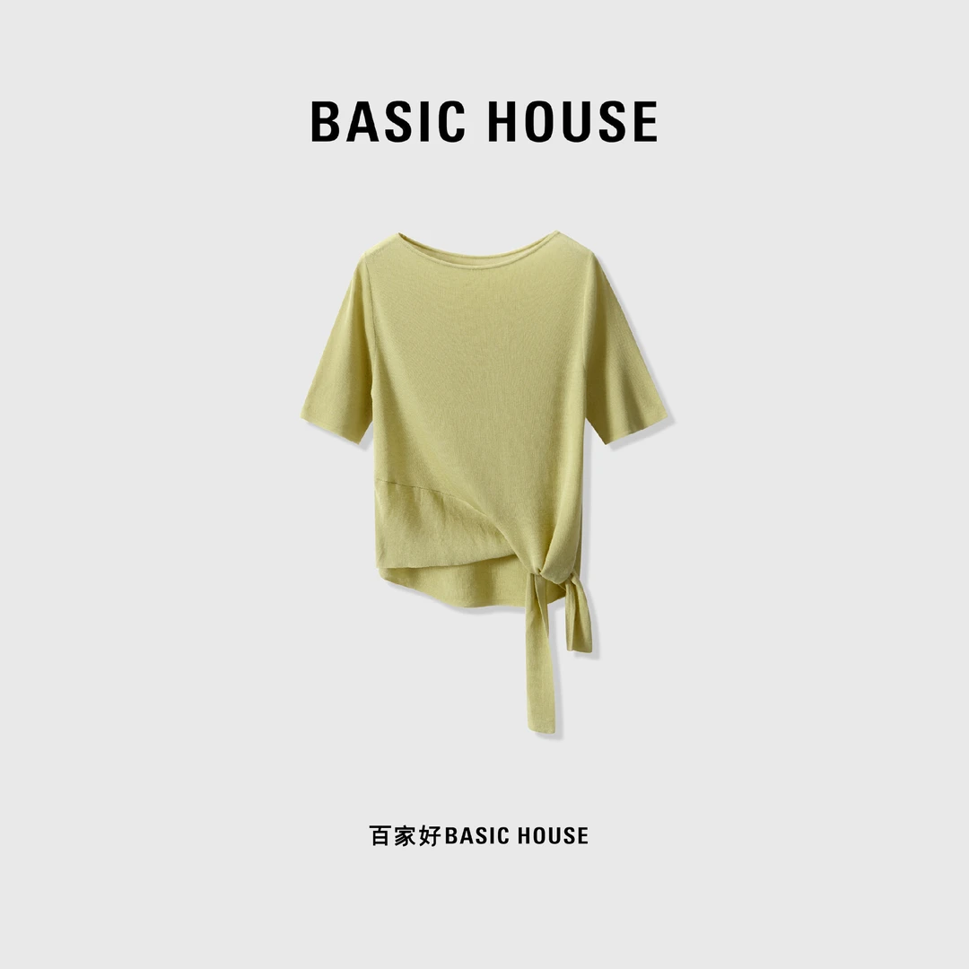 Basic House/百家好不规则设计时尚休闲针织衫女（新）B0623B53652