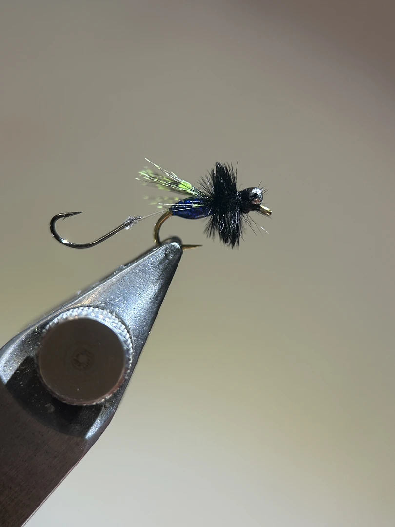 响尾蛇飞蝇 路亚双钩 毒蚊丸世飞蝇钩路亚饵 马口桃花溪歌宽鳍鱲