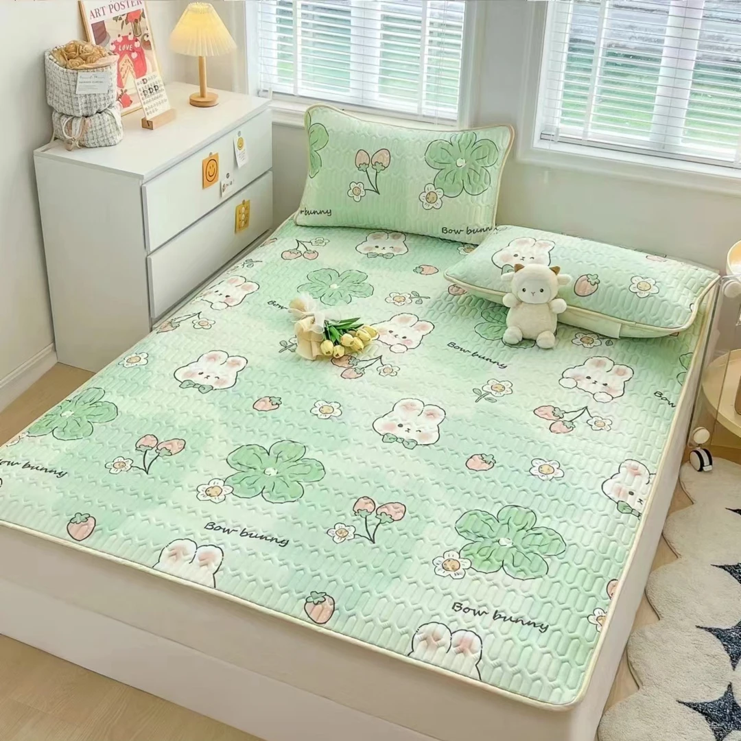 加厚乳胶凉席1.5床凉席柔软夏日可机洗清凉纤维冰丝