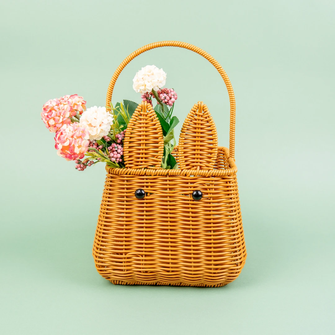 多用途家用便捷置物大容量创意艺术水果零食居家装饰露营收纳篮