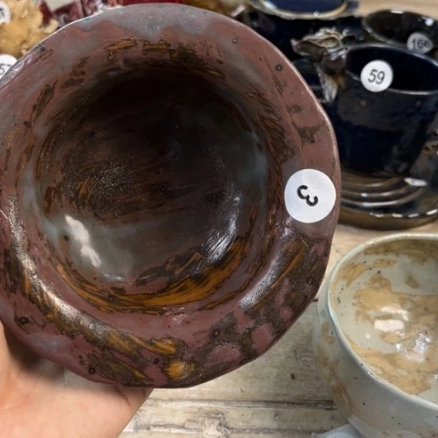 盘浅*熠樹日式手捏餐具茶具