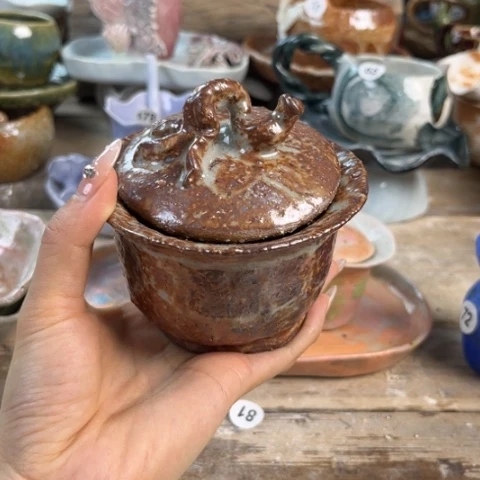 盘煥熠樹日式手捏餐具茶具