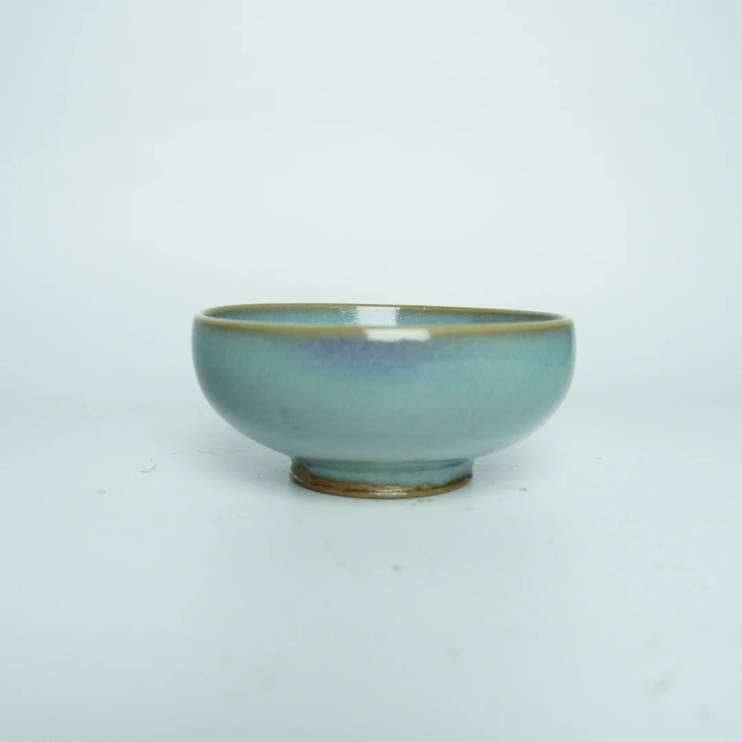 【明】钧窑天蓝釉钵式盏（口径10.3cm）33