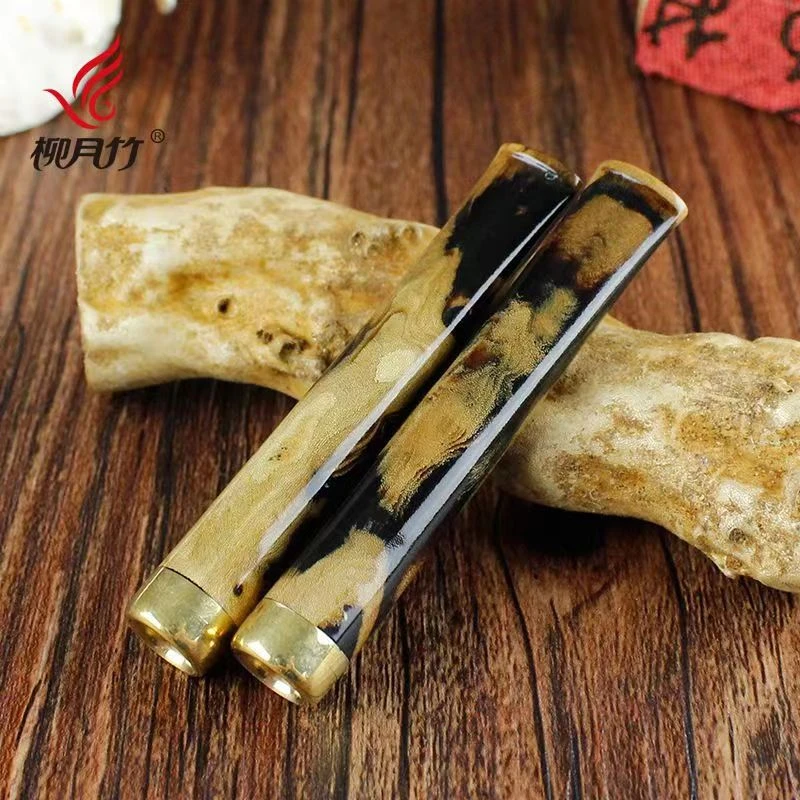 海柳精美天然纹理粗中细可用清洗型高档过滤烟嘴血柳手工可盘玩